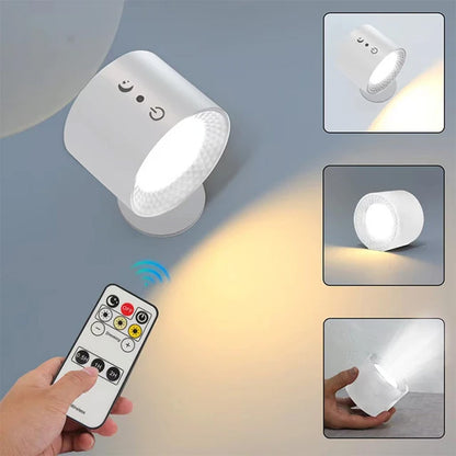 GlowLux™ LED Rechargeable Wall Light